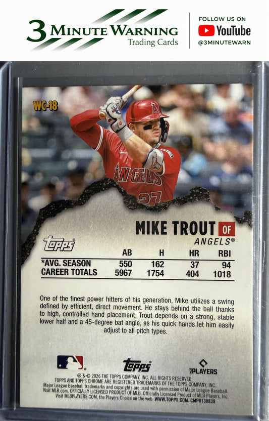 2026 Topps Chrome #WC-18 Mike Trout Wrecking Crew