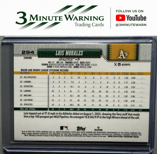 2026 Topps Chrome #294 Luis Morales
