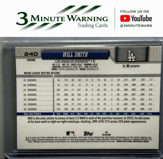 2026 Topps Chrome #240 Will Smith