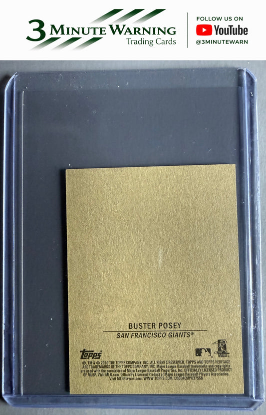 2020 Topps Heritage #11 Buster Posey 1971 Bazooka Numbered Test