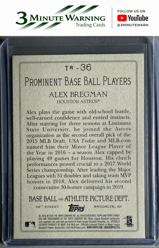 2020 Topps #TR-36 Alex Bregman Turkey Red 2020 (Series 1)