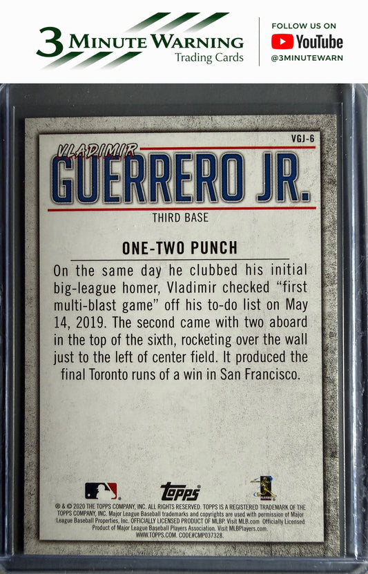2020 Topps #VGJ-6 Vladimir Guerrero Jr. Player Highlights Vladimir Guerrero Jr.