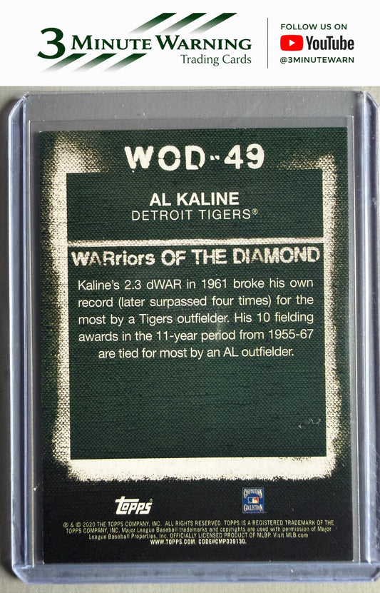 2020 Topps #WOD-49 Al Kaline WARriors of the Diamond