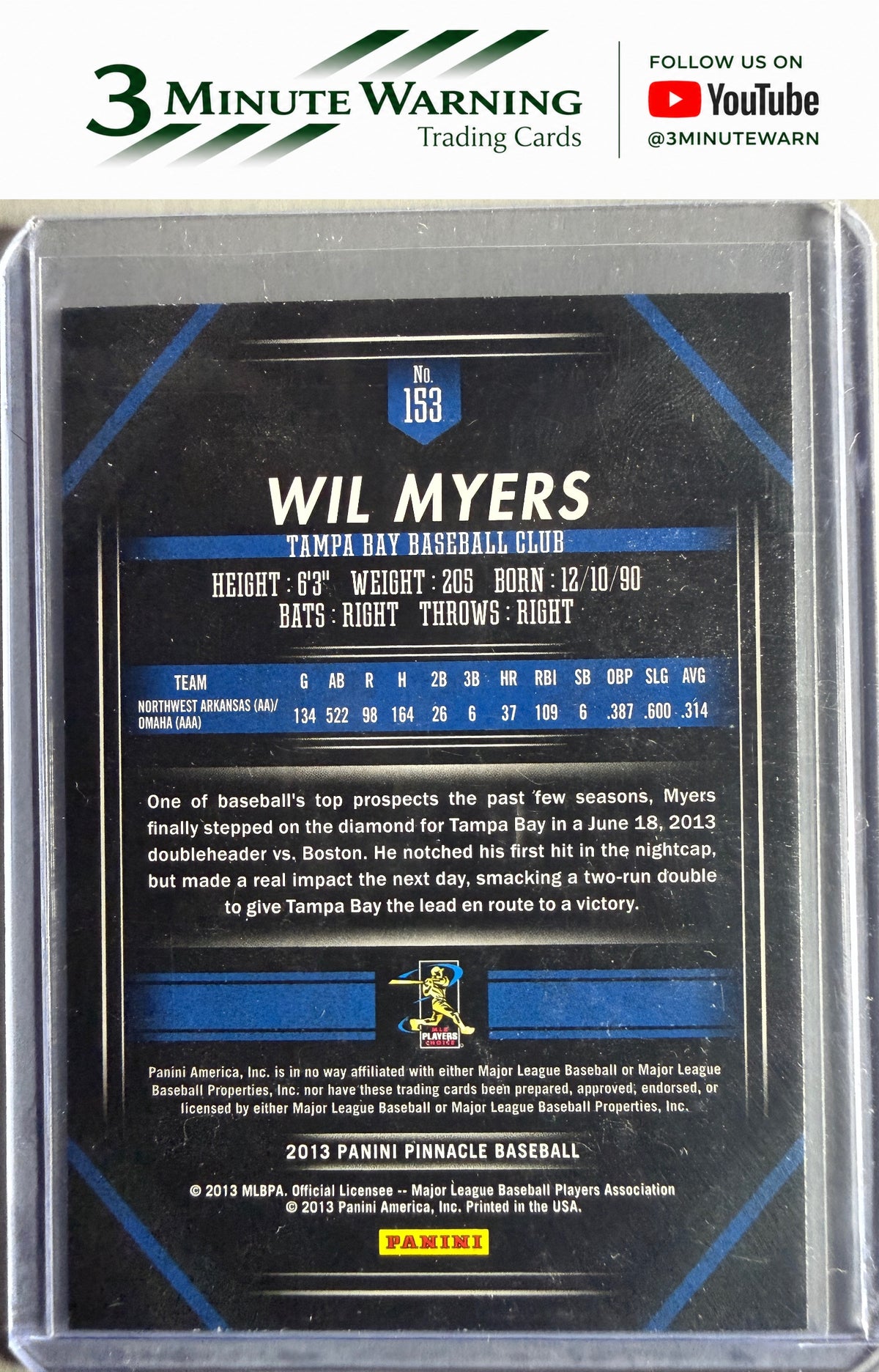 2013 Pinnacle #153 Wil Myers