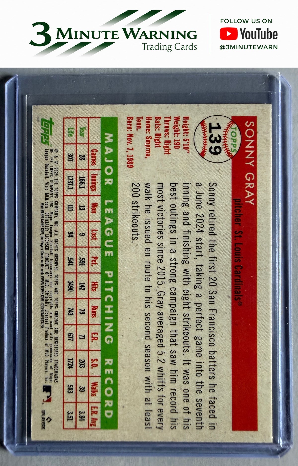 2025 Topps Chrome Platinum #139 Sonny Gray