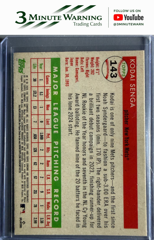 2025 Topps Chrome Platinum #143 Kodai Senga