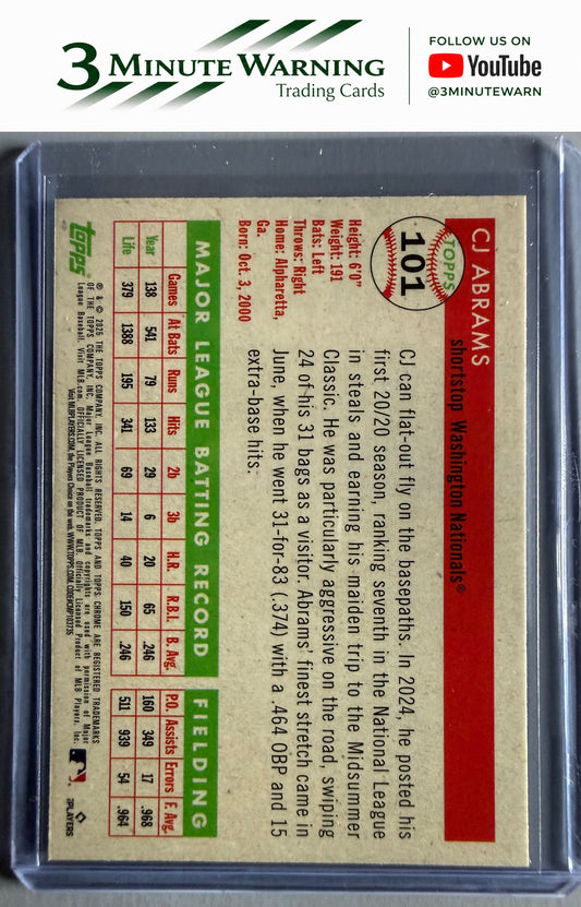 2025 Topps Chrome Platinum #101 CJ Abrams