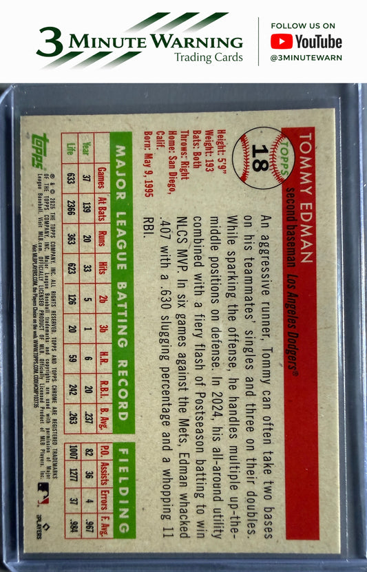 2025 Topps Chrome Platinum #18 Tommy Edman