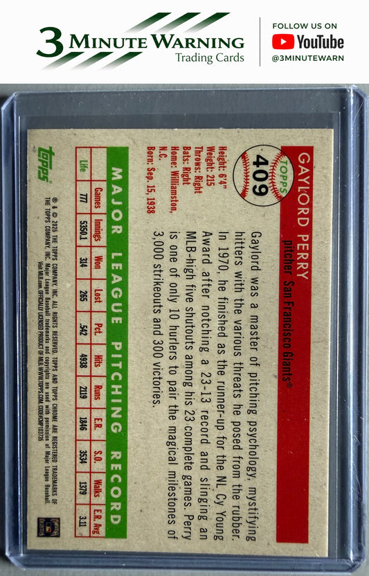 2025 Topps Chrome Platinum #409 Gaylord Perry
