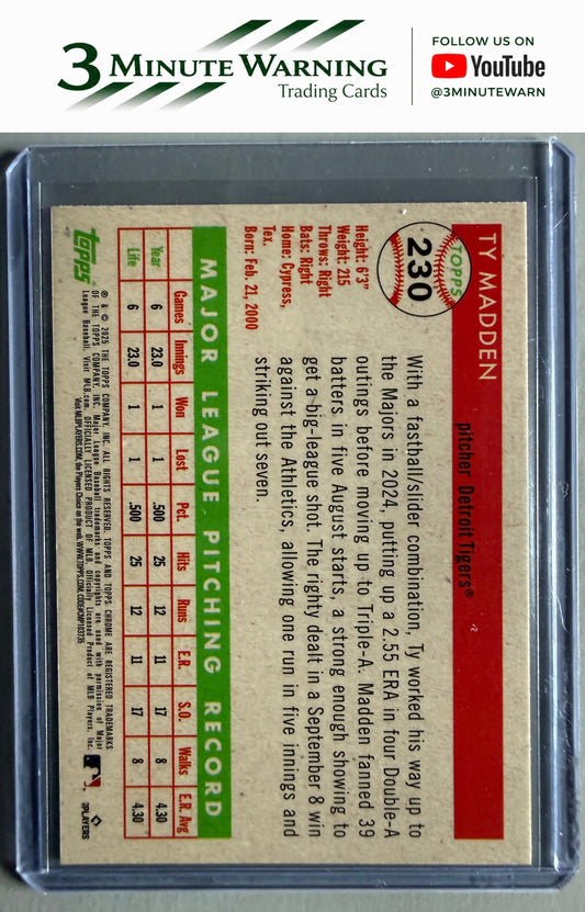 2025 Topps Chrome Platinum #230 Ty Madden