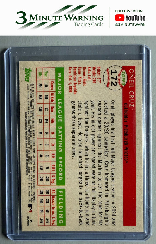 2025 Topps Chrome Platinum #172 Oneil Cruz