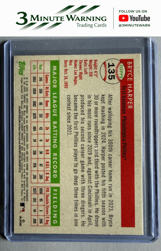 2025 Topps Chrome Platinum #135 Bryce Harper