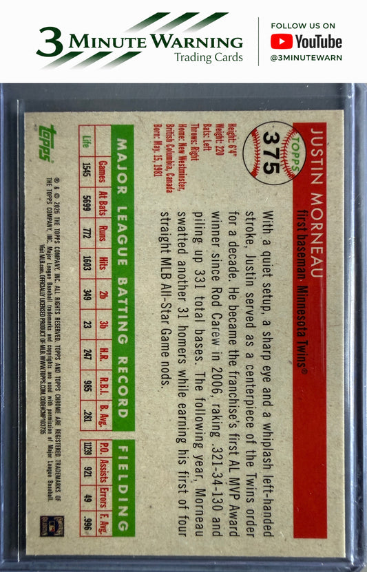 2025 Topps Chrome Platinum #375 Justin Morneau