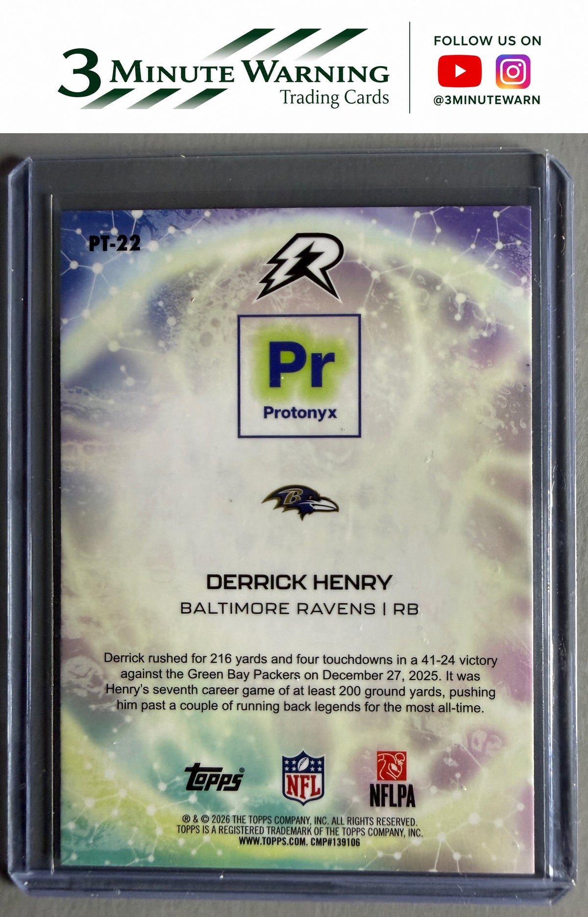 2025 Topps Resurgence #PT-22 Derrick Henry Protonyx