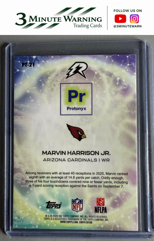 2025 Topps Resurgence #PT-21 Marvin Harrison Jr. Protonyx