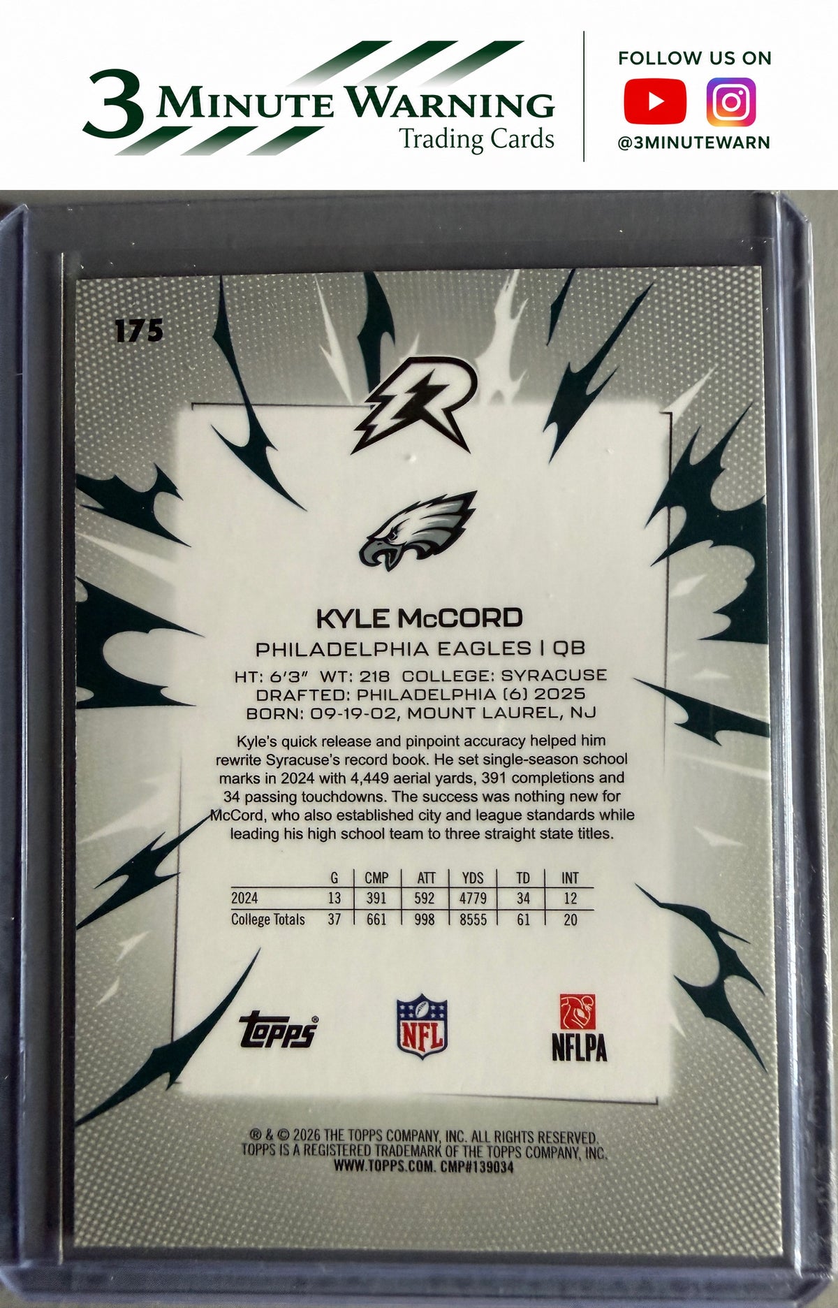 2025 Topps Resurgence #175 Kyle McCord