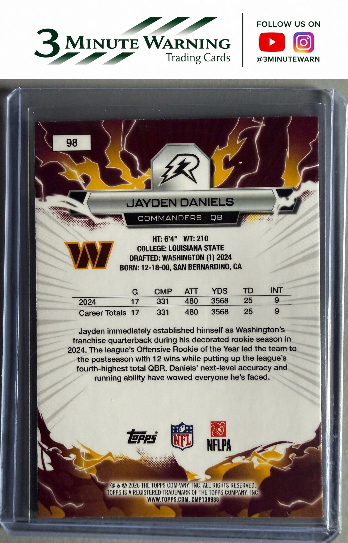 2025 Topps Resurgence #98 Jayden Daniels