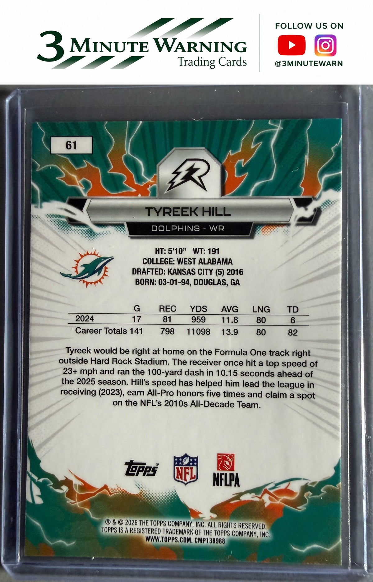 2025 Topps Resurgence #61 Tyreek Hill