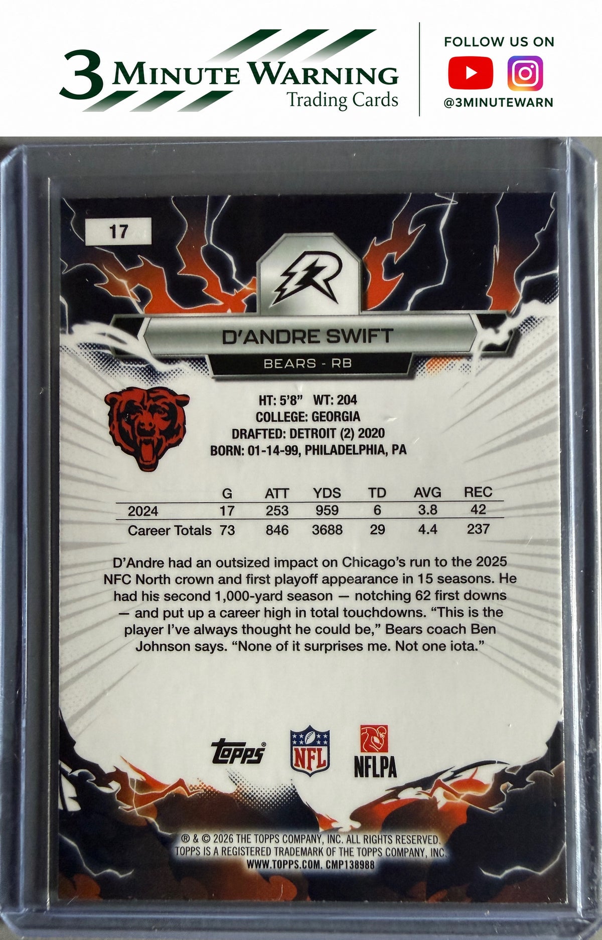 2025 Topps Resurgence #17 D’Andre Swift