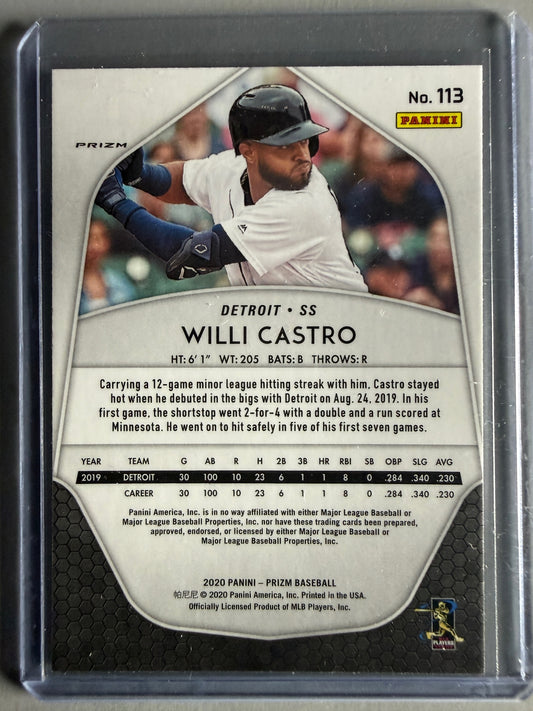 2020 Panini Prizm #113 Willi Castro Red, White and Blue Prizm