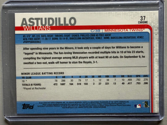 2019 Topps Chrome #37 Willians Astudillo