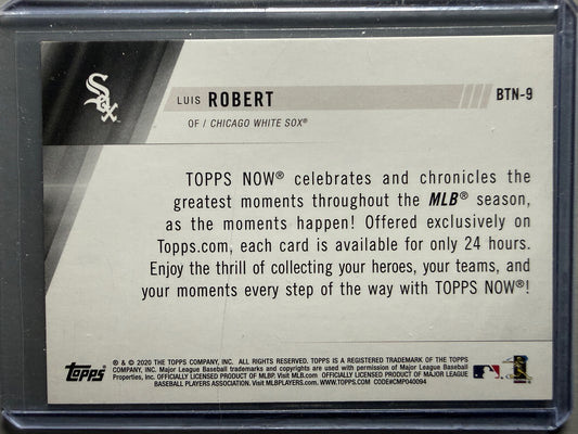 2020 Topps #BTN-9 Luis Robert Best of Topps Now