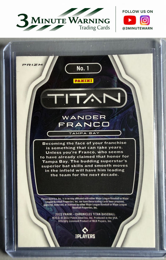 2022 Panini Chronicles #1 Wander Franco Titan Holo