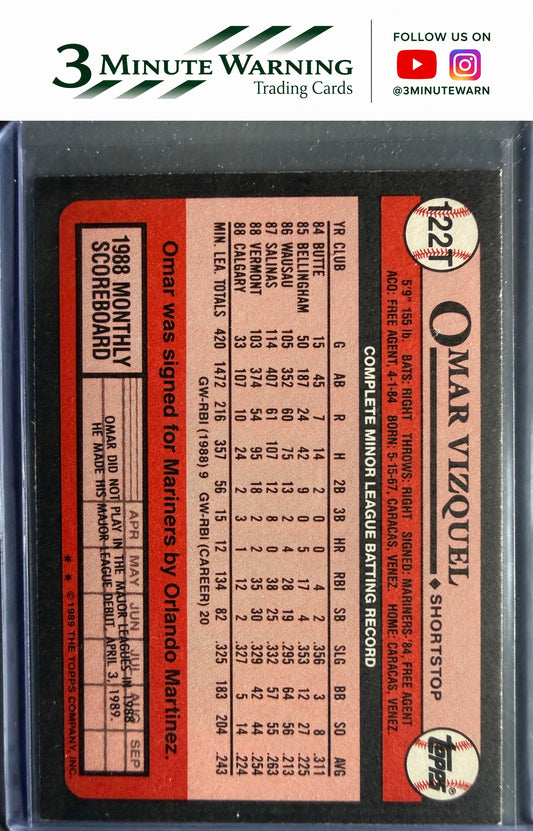 1989 Topps Traded #122T Omar Vizquel