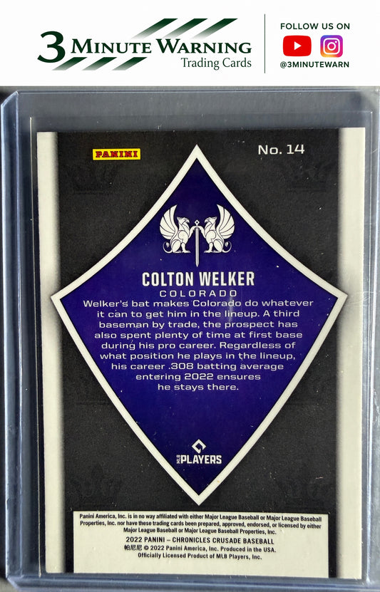 2022 Panini Chronicles #14 Colton Welker Crusade