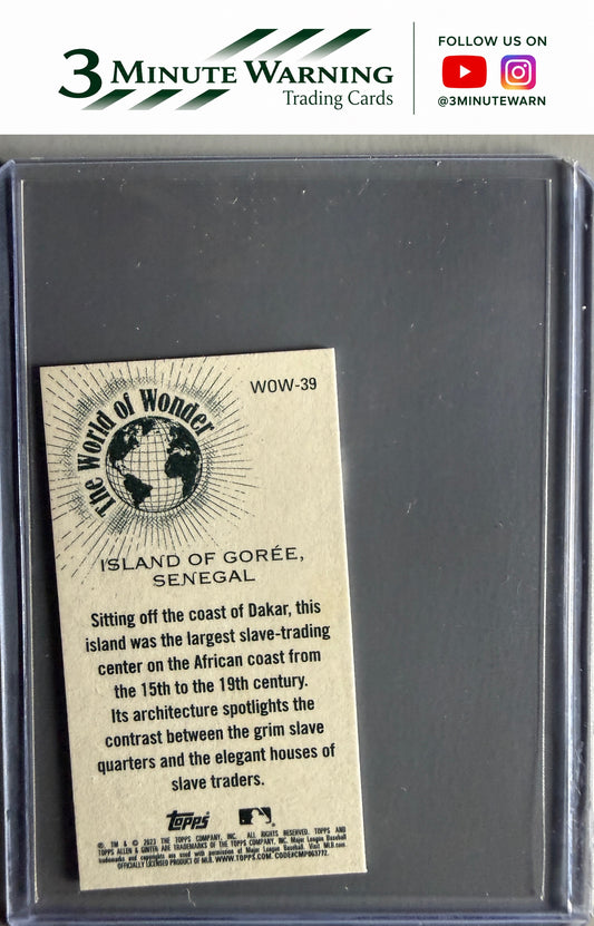 2023 Topps Allen & Ginter #WOW-39 Island of Gorée, Senegal Mini World of Wonder