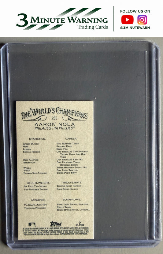2023 Topps Allen & Ginter #263 Aaron Nola Mini