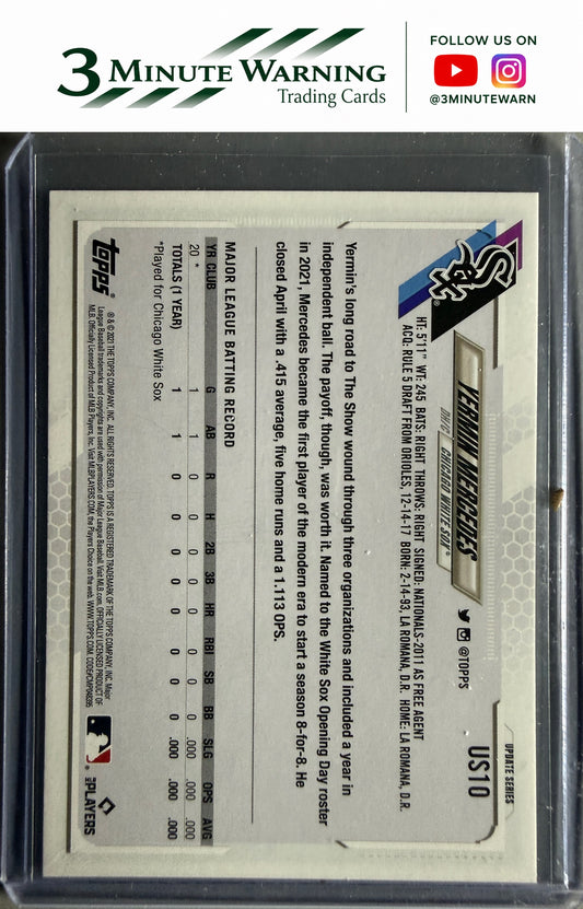 2021 Topps Update #US10 Yermin Mercedes