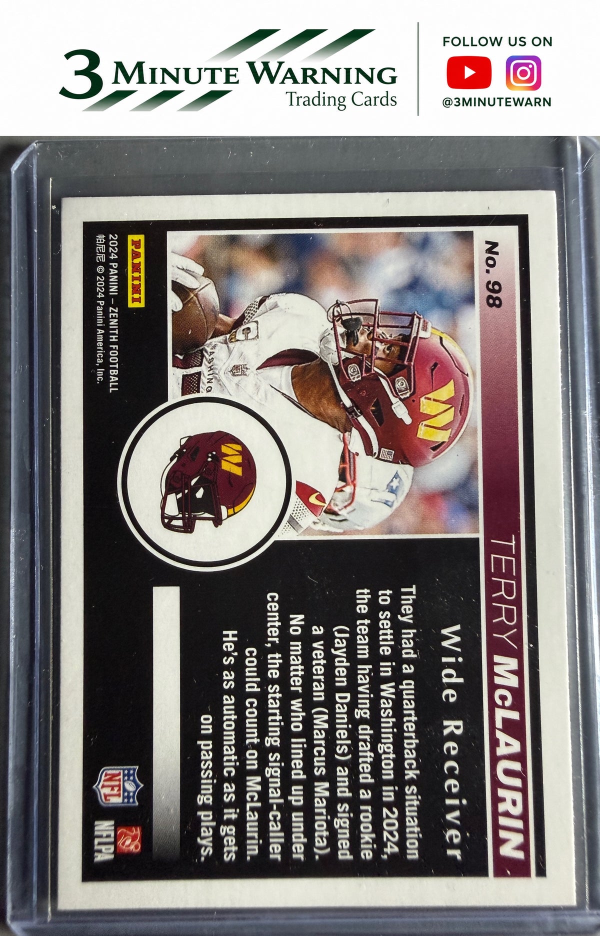 2024 Panini Zenith #98 Terry McLaurin