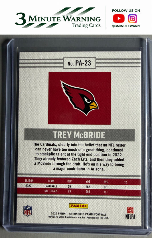 2022 Panini Chronicles #PA-23 Trey McBride Panini
