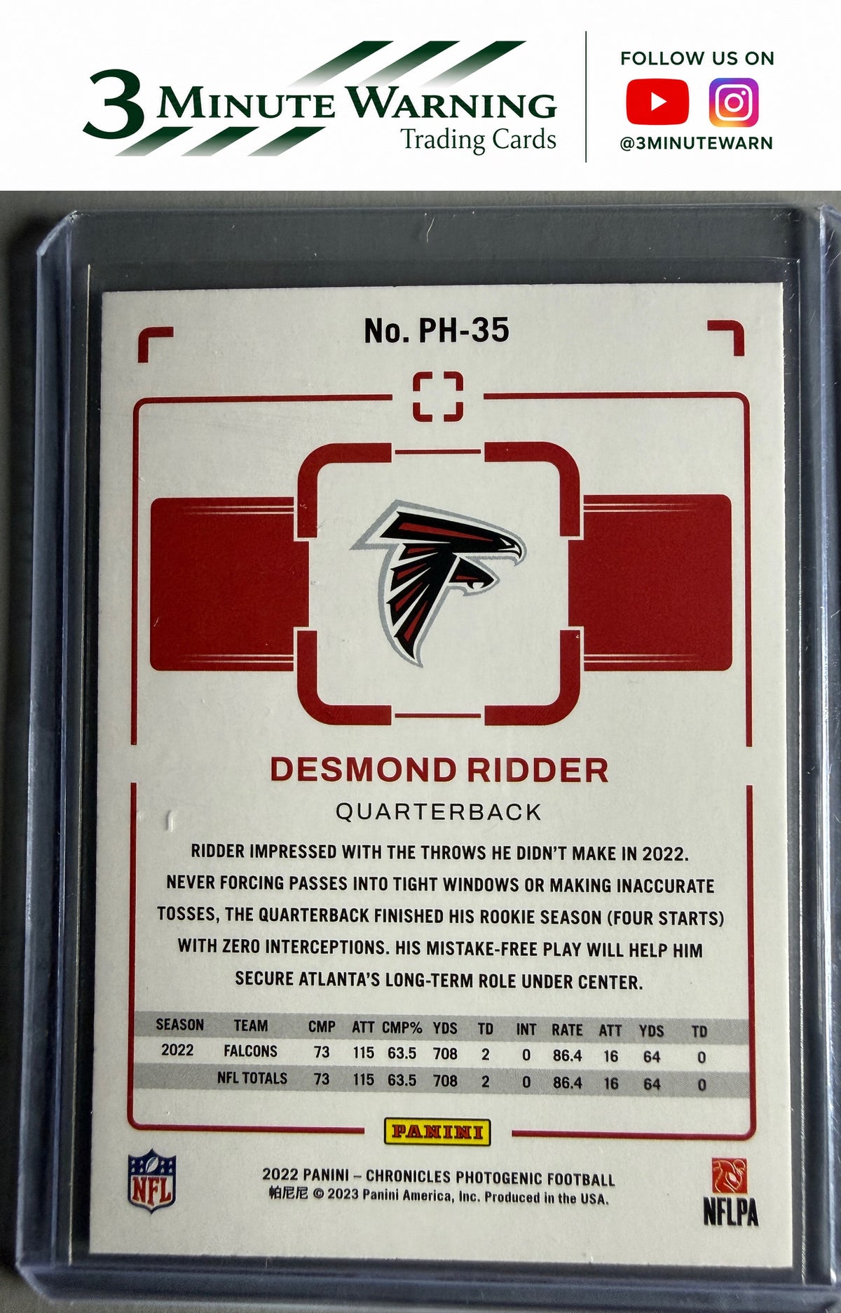 2022 Panini Chronicles #PH-35 Desmond Ridder Photogenic