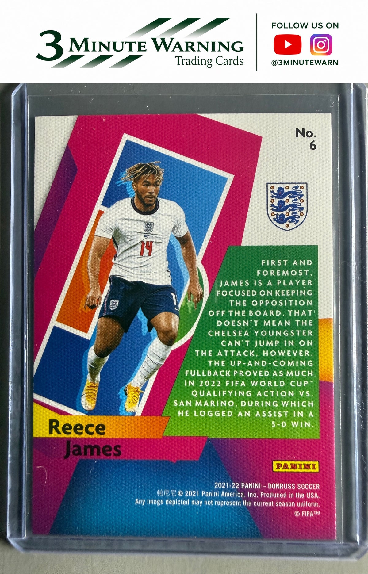 2021-22 Donruss #6 Reece James Power in the Box Press Proof