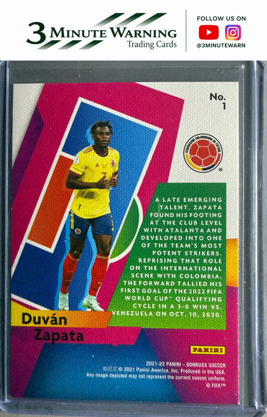 2021-22 Donruss #1 Duvan Zapata Power in the Box Press Proof