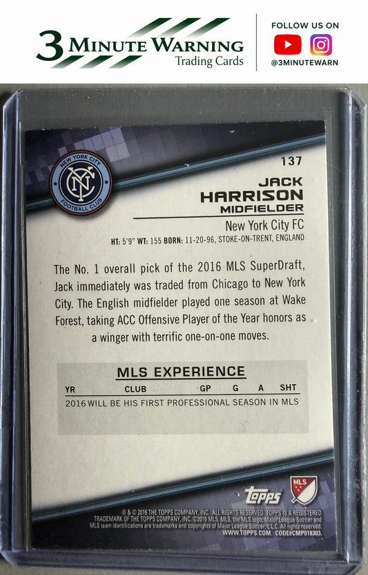 2016 Topps MLS #137 Jack Harrison