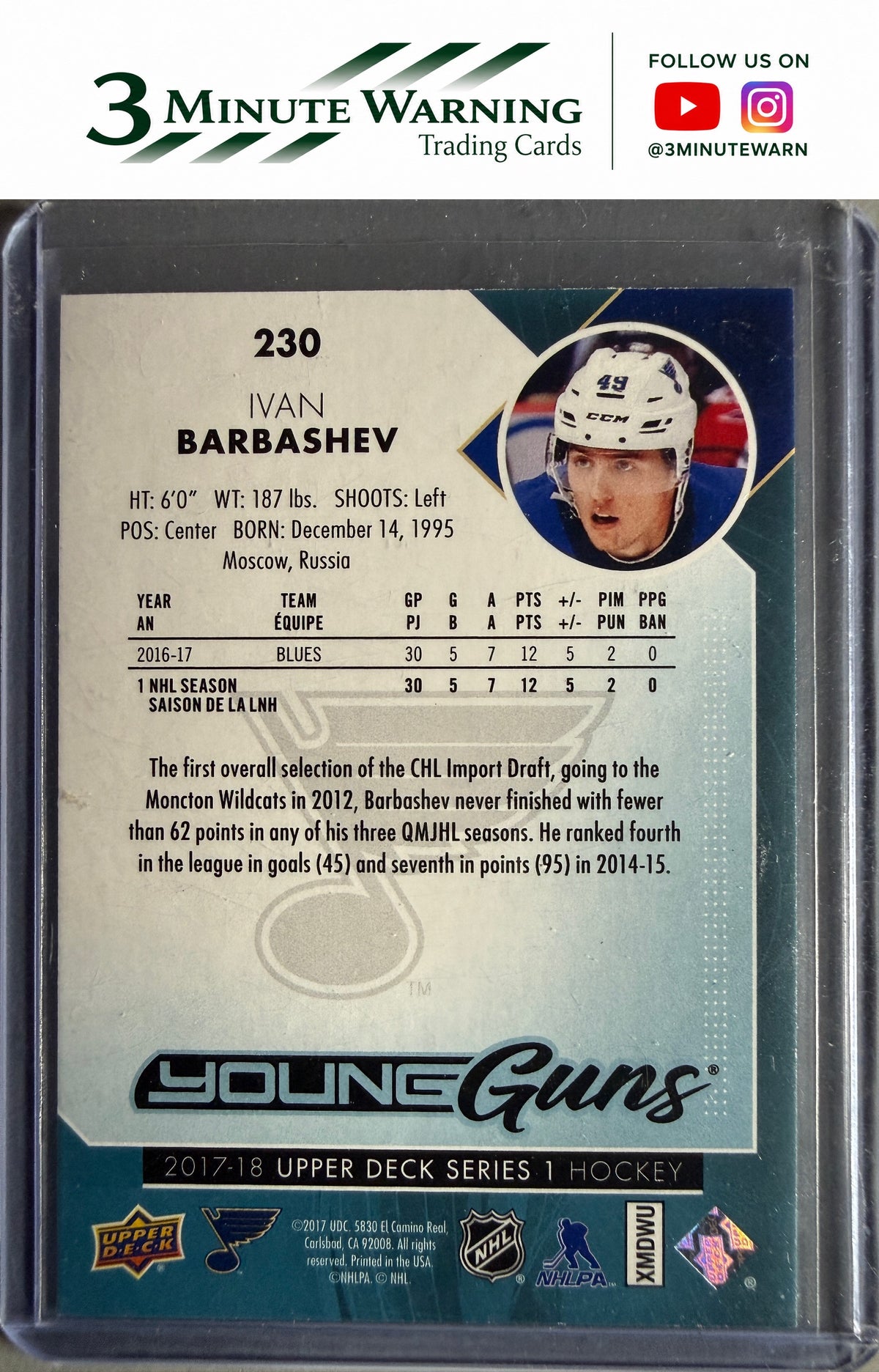 2017-18 Upper Deck #230 Ivan Barbashev