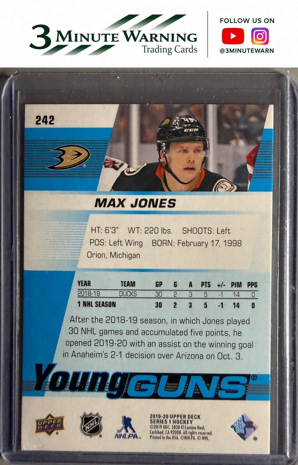 2019-20 Upper Deck #242 Max Jones
