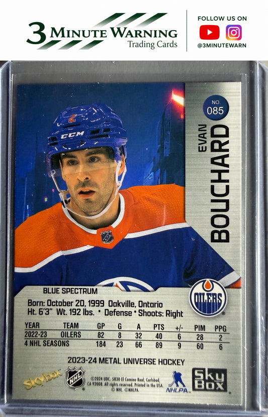 2023-24 SkyBox Metal Universe #085 Evan Bouchard
