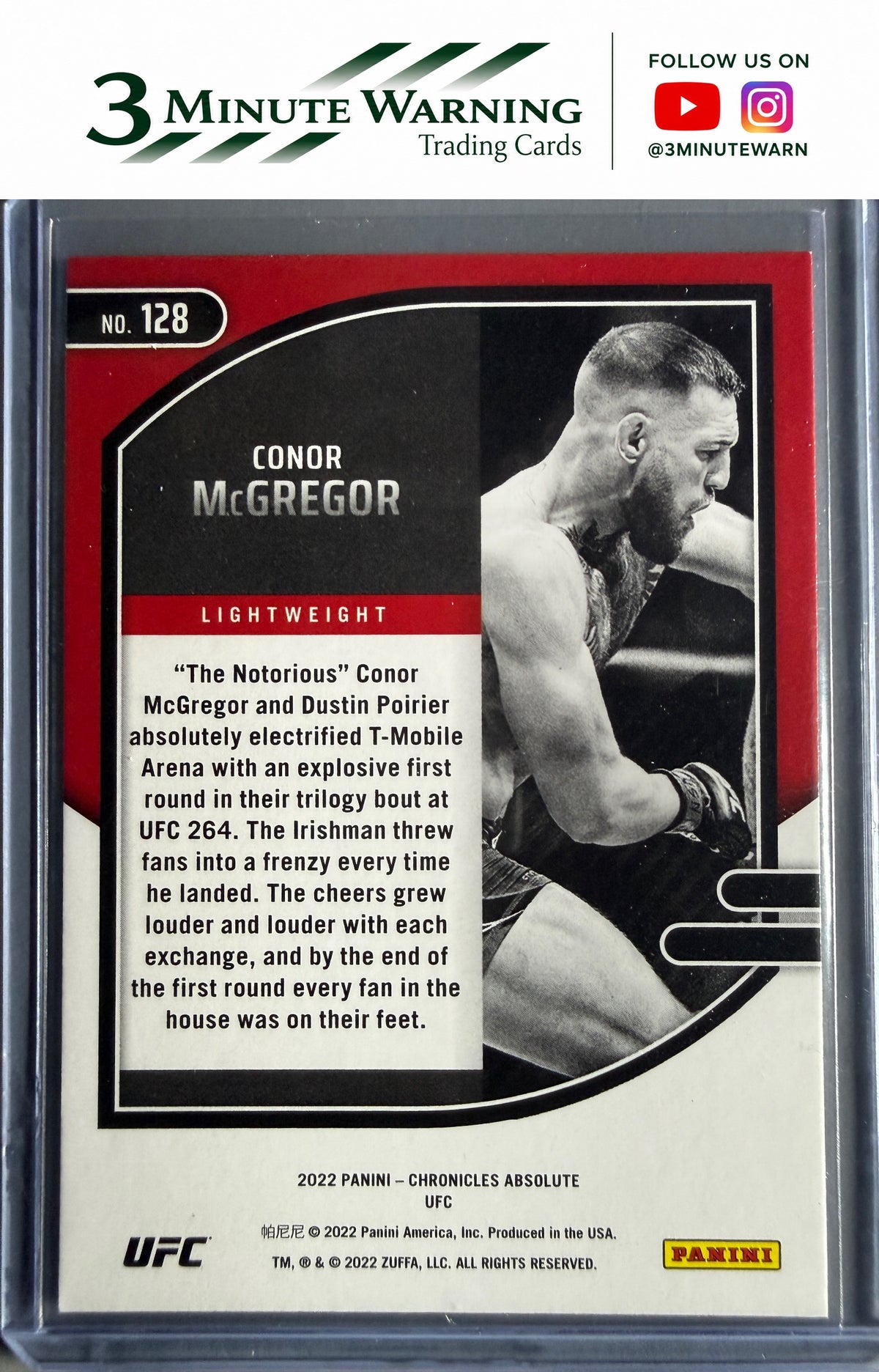2022 Panini Chronicles UFC #128 Conor McGregor