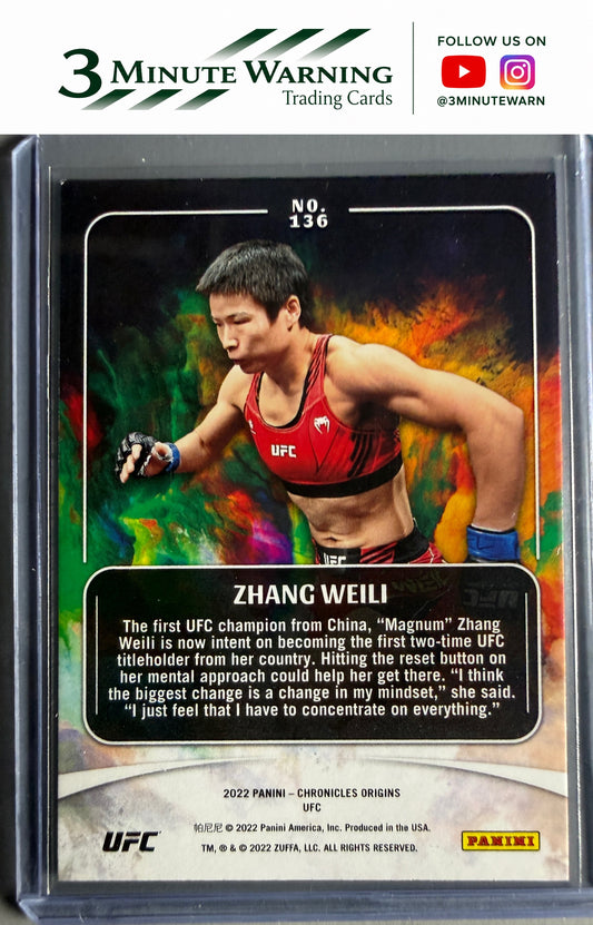 2022 Panini Chronicles UFC #136 Zhang Weili