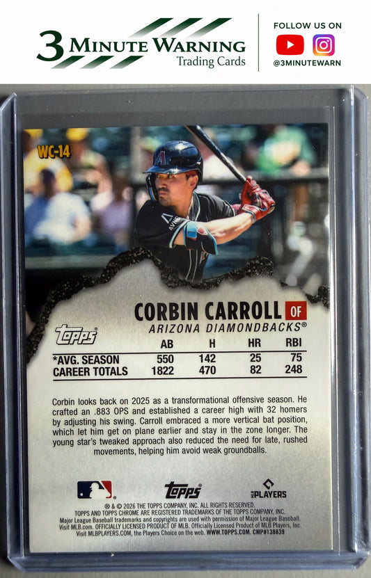 2026 Topps Chrome #WC-14 Corbin Carroll Wrecking Crew