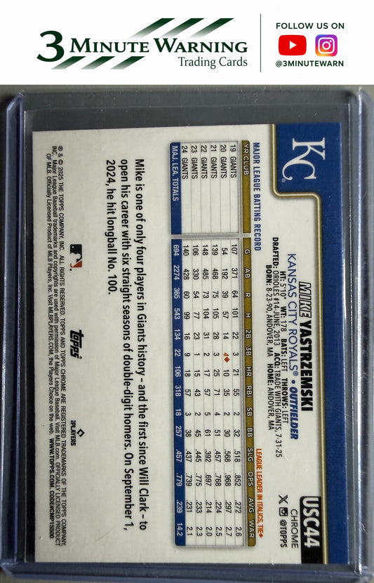 2025 Topps Chrome Update #USC44 Mike Yastrzemski