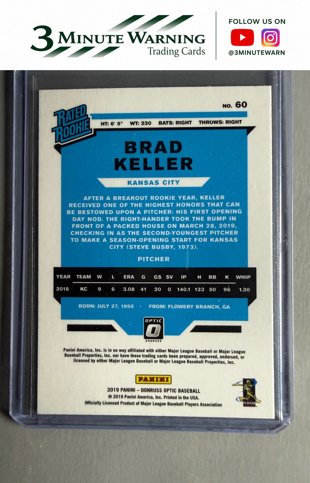2019 Donruss Optic #60 Brad Keller