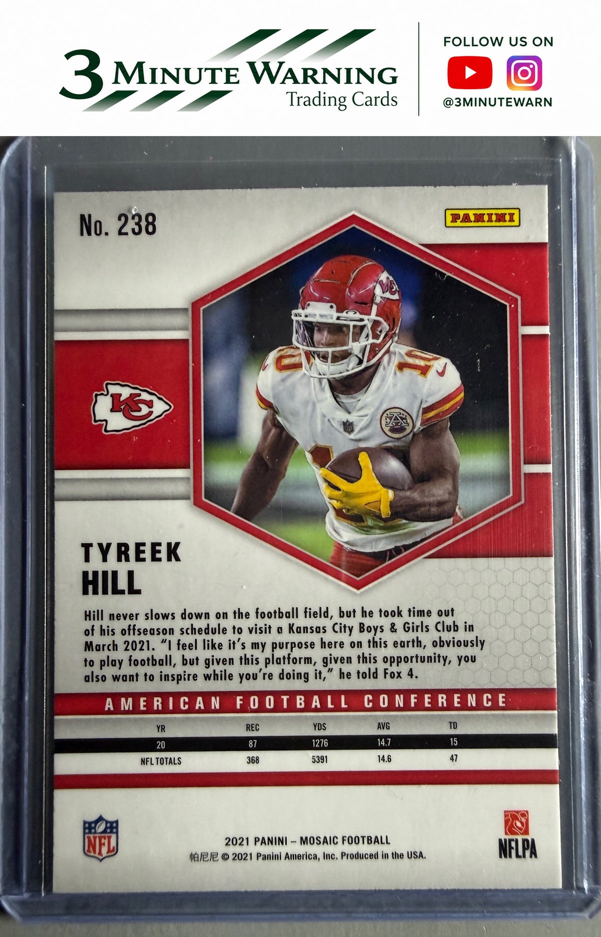 2021 Panini Mosaic #238 Tyreek Hill