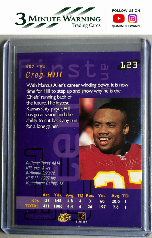 1997 Playoff First & Ten #123 Greg Hill