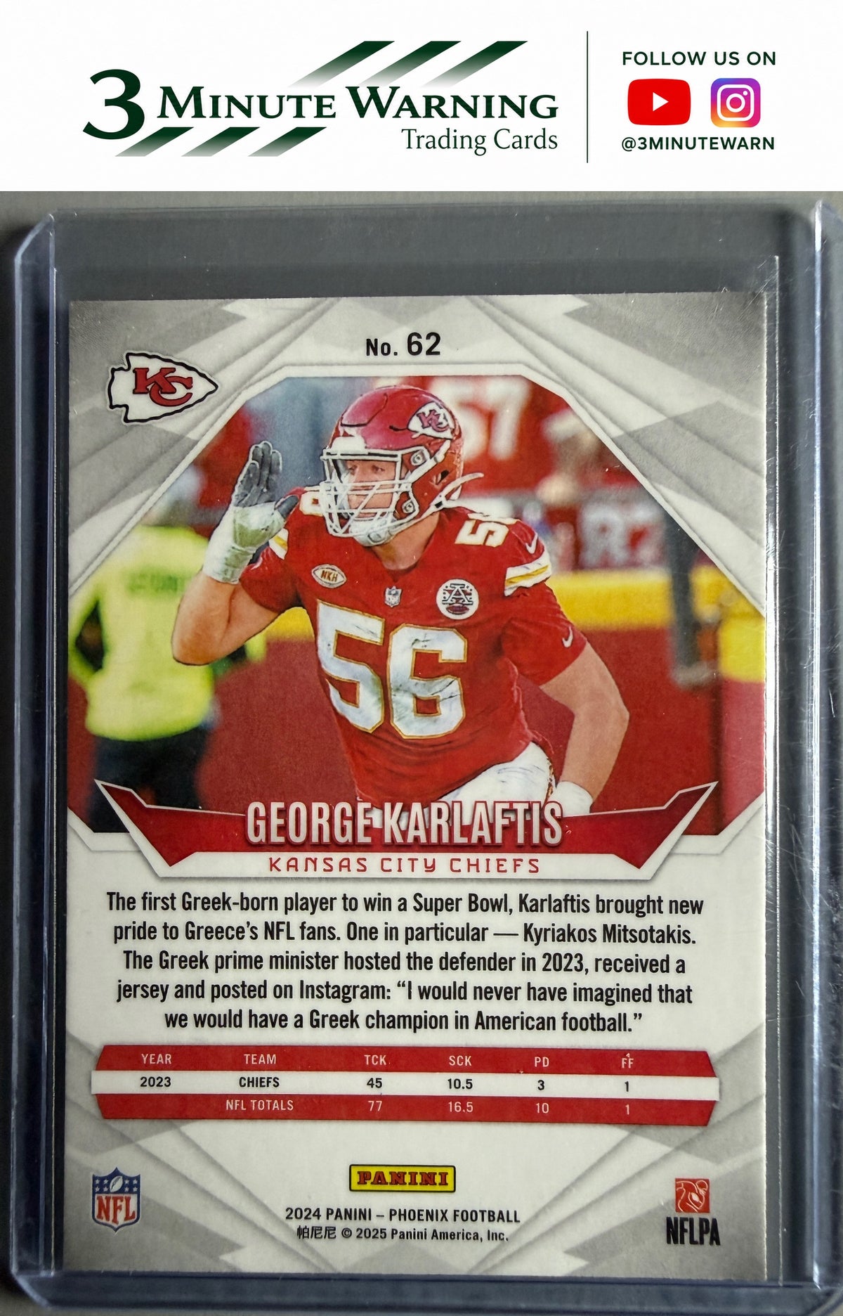 2024 Panini Phoenix #62 George Karlaftis