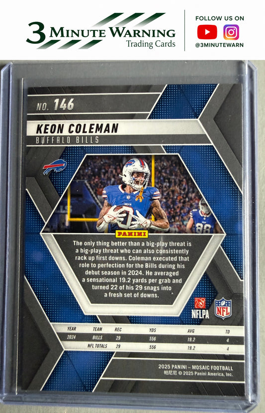 2025 Panini Mosaic #146 Keon Coleman